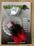 1/4oz 'Bass Basher' Buzzbait ~ FIRETIP RED