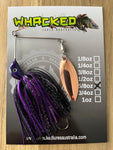 5/8oz Compact Single Willow Blade Spinnerbait ~ PHANTOM PURPLE ~ Stinger Hook
