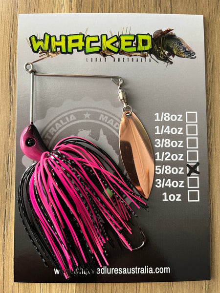 5/8oz Compact Single Willow Blade Spinnerbait ~ SEXY WITCH ~ Stinger Hook