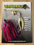 1/4oz Spinnerbait ~ EVIL PURPLE (Gold Willow Blade)