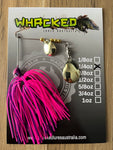 1/4oz Spinnerbait ~ PINK & PURPLE (Gold Blades)