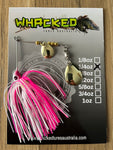 1/4oz Spinnerbait ~ COCONUT ICE (Gold Blades)