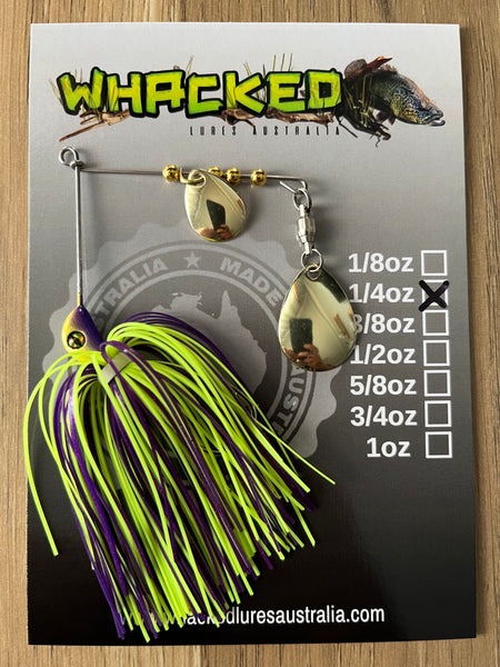 1/4oz Spinnerbait ~ BAHAMA (Gold Blades)