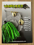 1/4oz Spinnerbait ~ GOBLIN GREEN (Gold Blades)