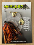 1/4oz Spinnerbait ~ RUSTIC ORANGE (Gold Blades)