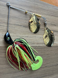 5/8oz 'Invader' Blade Spinnerbait ~ FIREFLY ~ Grub Trailer