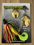 5/8oz 'Invader' Blade Spinnerbait ~ FIREFLY ~ Grub Trailer
