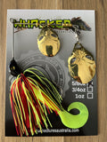 5/8oz 'Invader' Blade Spinnerbait ~ FIREFLY ~ Grub Trailer