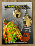 5/8oz 'Invader' Blade Spinnerbait ~ CITRUS ~ Grub Trailer