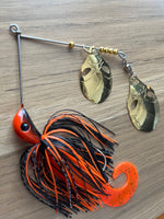 5/8oz 'Invader' Blade Spinnerbait ~ VOLCANO ~ Grub Trailer