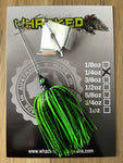 1/4oz 'Bass Basher' Buzzbait ~ GOBLIN GREEN