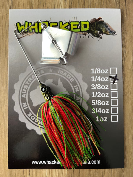 1/4oz 'Bass Basher' Buzzbait ~ REDFIN GREEN