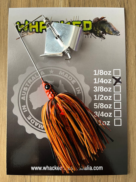 1/4oz 'Bass Basher' Buzzbait ~ RUSTIC ORANGE