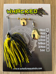 1/4oz Spinnerbait ~ BLACK & YELLOW (Gold Blades)