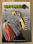 1/4oz Spinnerbait ~ ORANGE BAITFISH (Gold Willow Blade)