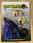 1/2oz Spinnerbait ~ BRUISER ~ Grub Trailer (Gold Blades)