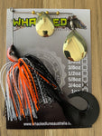 3/4oz Spinnerbait ~ VOLCANO FOX ~ Grub Trailer (Gold Blades)