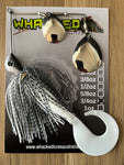 3/4oz Spinnerbait ~ BONY BREAM ~ Grub Trailer (Silver Blades)
