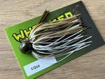 1/2oz WHACKED FOOTBALL JIG ~ NATURAL GREEN & WHITE