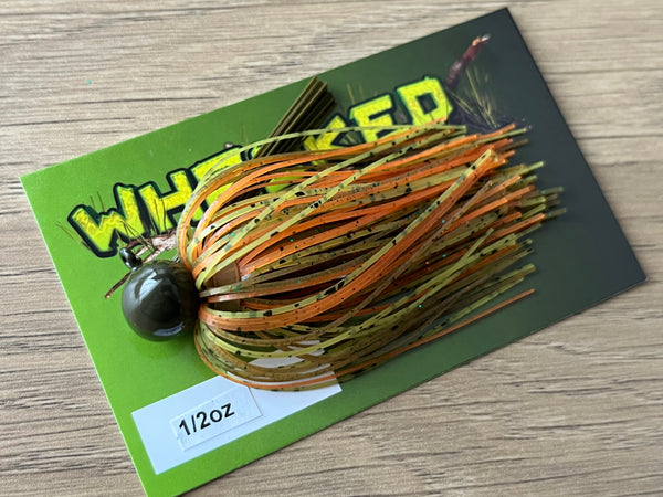 1/2oz WHACKED FOOTBALL JIG ~ NATURAL CITRUS