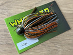 1/2oz WHACKED FOOTBALL JIG ~ NATURAL ORANGE BAITFISH