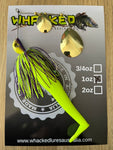 1oz Spinnerbait ~ BAHAMA ~ 5" Paddle Tail Trailer + Stinger Hook (Gold Blades)