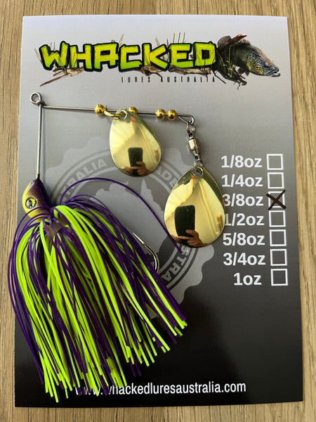 3/8oz Compact Spinnerbait ~ BAHAMA (Gold Blades)