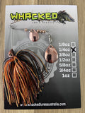1/4oz Spinnerbait ~ RUSTIC ORANGE (Copper Blades)