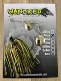 1/4oz Spinnerbait ~ GREMLIN GREEN (Gold Blades)