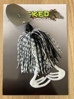 1/2oz Toad CHATTERBAIT ~ PEPPERED WHITE