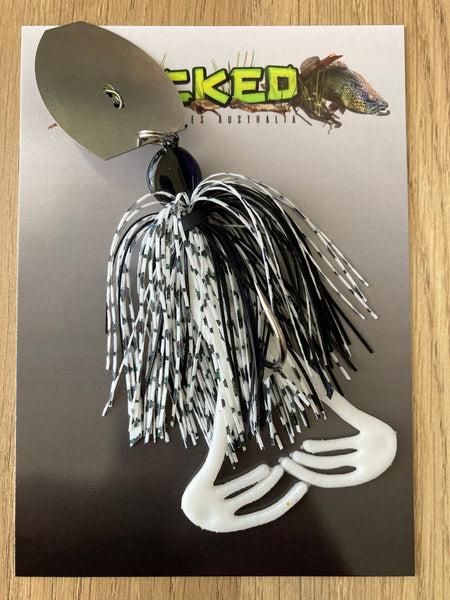 1/2oz Toad CHATTERBAIT ~ PEPPERED WHITE