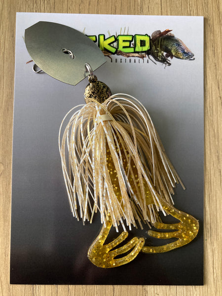 1/2oz Toad CHATTERBAIT ~ WHITE GOLD