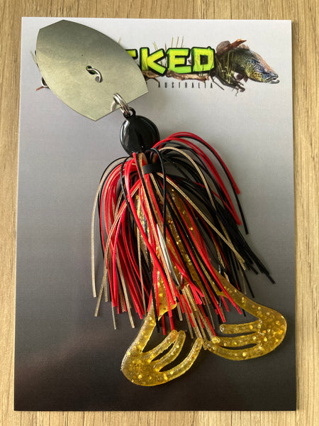 1/2oz Toad CHATTERBAIT ~ WOUNDED BLACK & GOLD