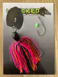 1oz 'Rig your own Trailer' Chatterbait Kit - CANDY PINK