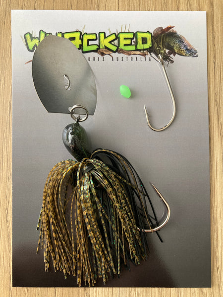 1oz 'Rig your own Trailer' Chatterbait Kit - GUPPY GREEN
