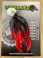 3/8oz Weedless Craw Chatterbait ~ FIRETIP RED