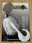 3/4oz CHATTERBAIT ~ WHITE ~ Grub Trailer