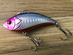 6.5cm / 13gm Hard Vibe Lure ~ PINK FACED SILVER
