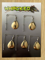 5 x Small Beetle / Jig Spins ~ Gold