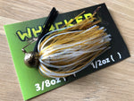 3/8oz WHACKED FOOTBALL JIG - WHITE GOLD